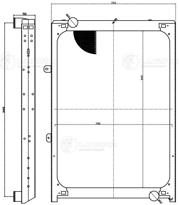 Radiator, racire motor LRc 3064 LUZAR